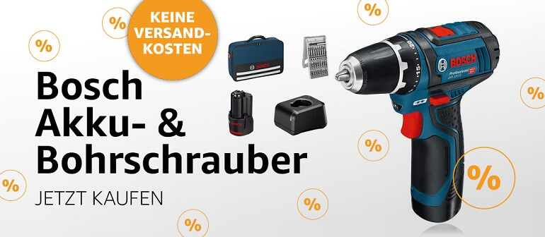 Bosch AKKU- & BOHRSCHRAUBER g¸nstig kaufen bei Antigu.de ohne Versandkosten