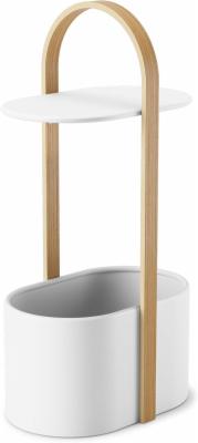 Umbra-Bellwood-Beistelltisch-mit-Ablageflaeche-und-Kabelkanal-Stahl-Bugholz-Weiss-Natur-35-x-24-x-69-cm-BELLWOOD-STORAGE-TABLE-WHT-NAT-1013760-668