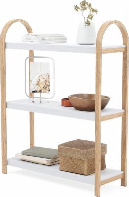 Umbra-Bellwood-Freistehendes-Regal-mit-3-Ablagen-Modernes-Standregal-aus-Bugholz-Weiss-Natur-Pappelholz-H90-x-B72-x-T25-cm-BELLWOOD-FREESTAND-SHELF-3-TIER-WHT-NAT-1016838-668
