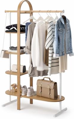 Umbra-Bellwood-Kleiderstaender-Freihstender-Kleiderschrank-mit-Kleiderstange-und-Ablagefaecher-Holz-Hoehe-167-cm-Breite-106-cm-Tiefe-39cm-Weiss-Natur-BELLWOOD-GARMENT-RACK-WHT-NAT-1019131-668