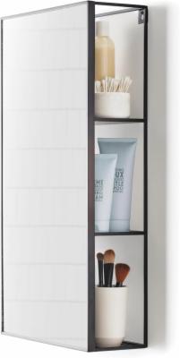 Umbra-CUBIKO-WANDSPIEGEL-MIT-ABLAGE-SCHWARZ-Metall-61-x-31-x-13-cm-CUBIKO-WALL-MIRROR-BLACK-1009654-040