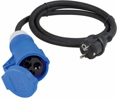 as-Schwabe-CEE-Adapterleitung-Caravan-230-V-16-A-CEE-Kupplung-und-Schutzkontaktstecker-mit-Schutzkappe-–-3-polige-Leitung-fuer-Europa-Schuko-Buchse-–-IP44-–-Made-in-Germany-–-Schwarz-I-60486