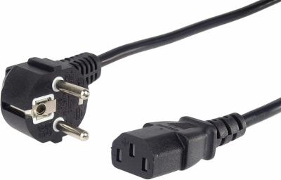 PremiumCord-Netzkabel-230V-0-5m-Stromkabel-mit-Schutzkontakt-gewinkelt-auf-Kaltgeraetebuchse-C13-IEC-320-PC-Netzkabel-3-Polig-Farbe-schwarz