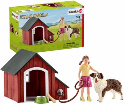 Schleich-42376-Farm-World-Spielset-Hundehuette-Spielzeug-ab-3-Jahren