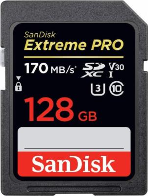 SanDisk-Extreme-Pro-SDXC-UHS-I-Speicherkarte-128-GB-V30-Uebertragungsgeschwindigkeit-170-MB-s-U3-4K-UHD-Videos-temperaturbestaendig