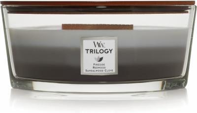 WoodWick-Trilogy-Warm-Woods-Ellipse-Duftkerze-mit-knisterndem-Docht-HearthWick-76911E-3-Duefte-Kaminfeuer-Redwood-Sandelholz-Nelke-Glas-Brenndauer-60-Stunden