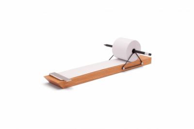 Denkzettel-Papierwandabroller-Denkzettel-zum-Mitnehmen-Material-Vollholz-lackiert-Edelstahl
