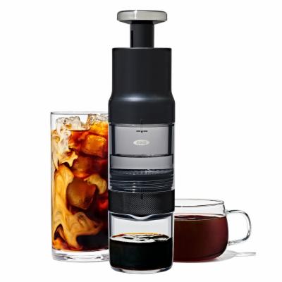 OXO-Brew-Rapid-Brewer-Tragbare-Manuelle-Kaffeemaschine-ohne-Strom-Edelstahlfilter-einstellbare-Staerke-kompakt-und-leicht-keine-Pads-oder-Papierfilter-erforderlich